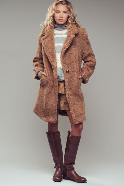 Camel Teddy  Coat