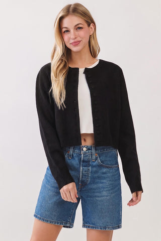 Button Up Short Cardigan