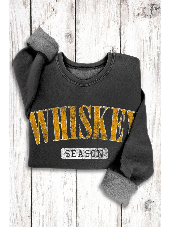 "Whiskey Season" Mineral Washed Sweatshirt