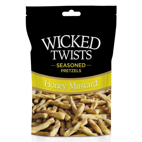 Wicked Twists-Honey Mustard Seasoned Pretzels