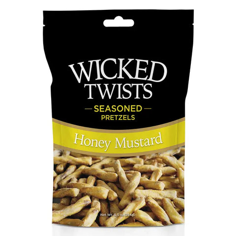 Wicked Twists-Honey Mustard Seasoned Pretzels
